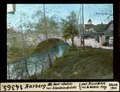 Aarberg, alte Aare abwärts, mit Eisenbahnbrücke