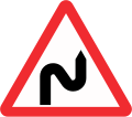 Double curve first to right