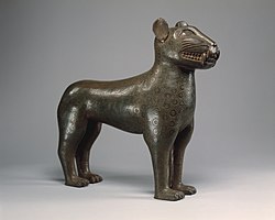 Figure of a leopard; 1550–1680; bronze; height: 39.4 cm (151⁄2 in.); Metropolitan Museum of Art (New York City)