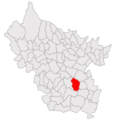 Location in Buzău County