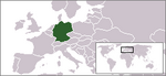 Τοποθεσία της Γερμανίας εντός της Ευρώπης