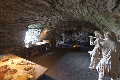 The kitchens in the east part of the south wing