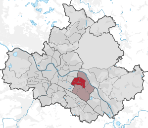 Lage des statistischen Stadtteils Striesen in Dresden