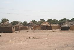 Hütten in Aweil im Februar 2006