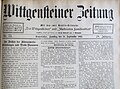 Wittgensteiner Zeitung 1903