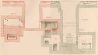 Cross-section of the Ayaa Necropolis. The Tabnit sarcophagus is at the bottom left.