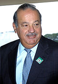 Carlos Slim, Chairman of Grupo Carso, arriving in the Presidential Palace for a meeting with Brazil's President Luiz Inácio Lula da Silva on October 24, 2007