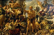 Jacob Jordaens: Diogenes Searching for an Honest Man, c. 1642