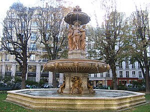 The Fontaine Louvois, designed by Louis Visconti (1836–1839)