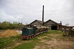 Trein op het terrein