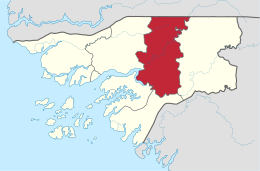 Regione di Bafatá – Localizzazione