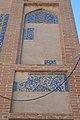 Ruined and unfinished tiling work on one of the iwans