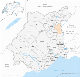 Karte von Cossonay