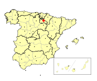 Logroño'nun La Rioja ve İspanya'da konumu