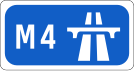 M4 motorway shield}}