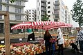 Ein Bauernmarkt in der Seestadt