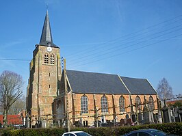 De Sint-Jan-de-Doperkerk in Oudezele