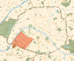 15. arrondissementin Paris'teki konumu