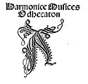 Frontispiz der von Petrucci gedruckten Harmonice Musices, um 1501