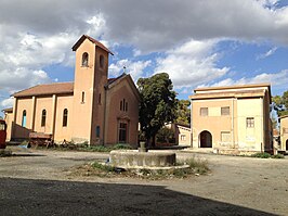 Borgo Pietro Lupo, een nieuw gebouwd dorp uit 1940-1941 naar hem vernoemd