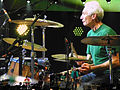 Charlie Watts 2013'te Rolling Stones grubuyla Hyde Park'da.