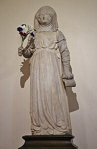 The first statue of Clémence Isaure, 16th century (Toulouse).