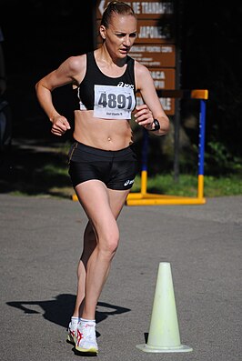 Tijdens de Roemeense kampioenschappen 20 km snelwandelen, die op 24 juni 2011 werden gehouden.