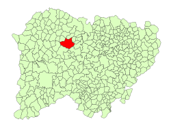 Location in Salamanca