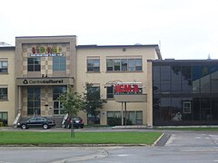 The Caraquet cultural center, occupying the college site.