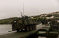 Image 3LAVs cross a floating bridge during a military exercise