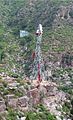 First American style Farm Windpump in China, used to provide water for farming villages in the rugged mountains Henan province.