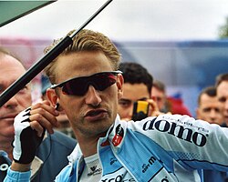 Frank Vandenbroucke (pictured in 2002) won the 85th running of Liège–Bastogne–Liège