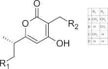 Chemical Structure of Germicidin A-D