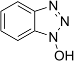 Structuurformule van 1-hydroxybenzotriazool