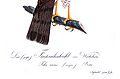 Falke, (Falco nisus = Accipiter nisus), aus „Teutsche Ornithologie oder Naturgeschichte“
