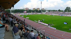 Das Raatin Stadion im Juli 2016 bei den finnischen Leichtathletik-Meisterschaften