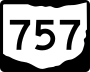 State Route 757 marker