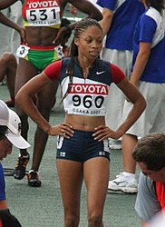 Silbermedaillengewinnerin Allyson Felix