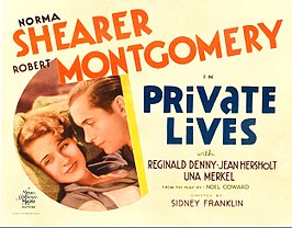 Affiche voor de film Private Lives