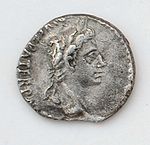 Silberdenar Gaius Lucius, von 2 v. Chr. bis 1 v. Chr. als Schlussmünze
