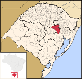 Ligging van de Braziliaanse microregio Lajeado-Estrela in Rio Grande do Sul