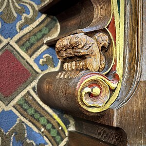 Detail of squirrels from the Saint Mark's Altarpiece