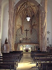 Igreja de Jesus mit Pfeilern aus gedrehten Schiffstauen in Setubal