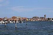 Lagoon side of Sottomarina, seen from Chioggia