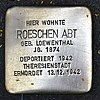 Stolperstein Gruene Str. 30 Abt Roeschen