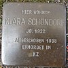 Stolperstein für Klara Schöndorf
