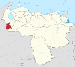 Táchira – Localizzazione