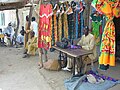 Image 5A Chadian tailor sells traditional dresses. (from Chad)