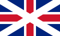 Scottish Union Flag. An unofficial Scottish variant of the 1606 Union Flag used in the Kingdom of Scotland from the early 17th c. until 1707, following the Union of the Crowns in 1603.