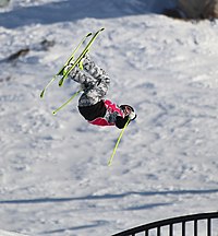 Martin Nordqvist beim Slopestyle-Wettbewerb